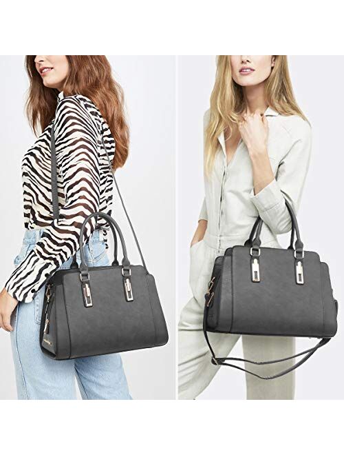 DASEIN Women's Satchel Handbag Shoulder Purse Top Handle Tote Work Bag With Shoulder Strap