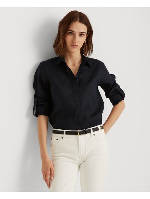 Polo Ralph Lauren Lalph Lauren Linen Point Collar Long Sleeeve Shirt