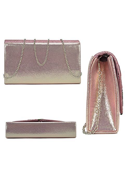 Dasein Women Flower Evening Bags Clutch Handbags Wedding Party Prom Envelope Purses