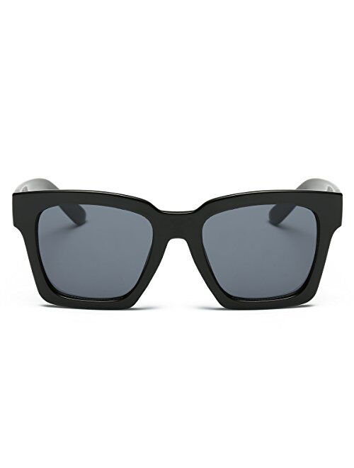 Dasein Polarized Sunglasses for Women Classic Retro Style Square Driving Sun glasses 100% UV Blocking