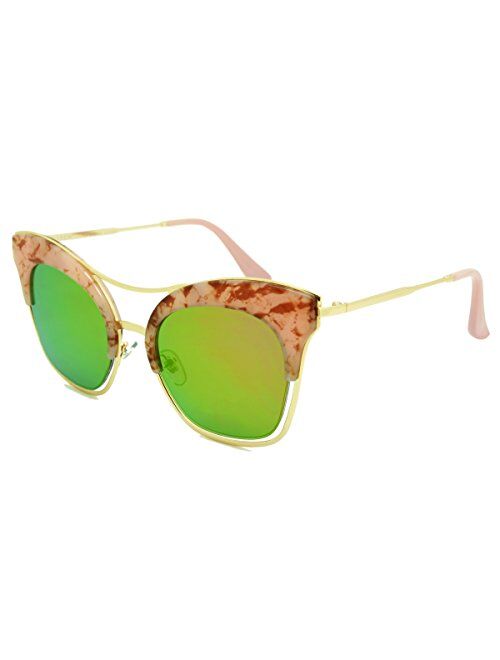 Dasein Trendy Cat-Eye Style Polarized Sunglasses for Women Driving Sun glasses 100% UV Blocking
