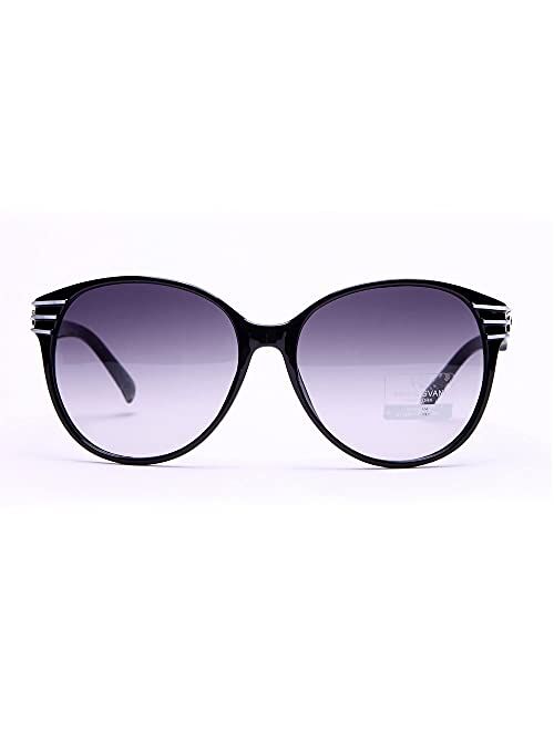 Anais Gvani By Dasein Womens Fashionable Round Square Frame Sunglasses UV400 Protection
