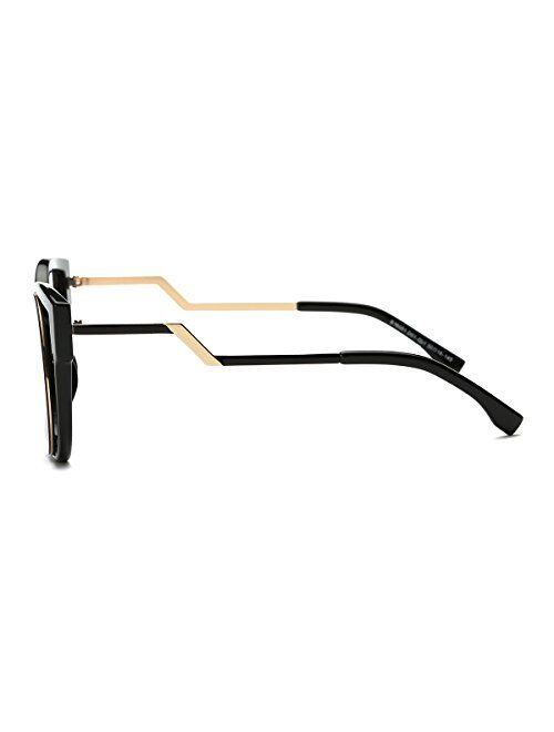 Dasein Classic Round Sunglasses for Women 100% UV Protection