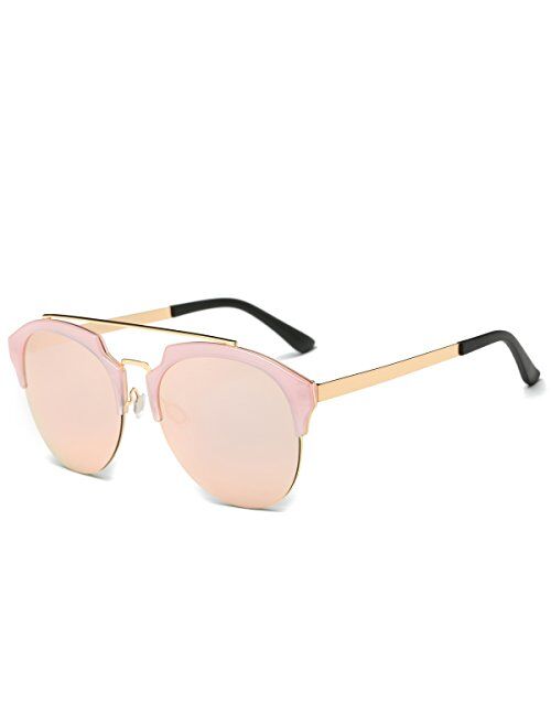 Dasein Polarized Sunglasses for Women Men Classic Vintage Aviator Style 100% UV Protection