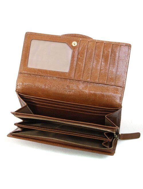 Anais Gvani By Dasein Women Genuine Italian Leather Checkbook Wallet Purse Card Case (881C Grey)
