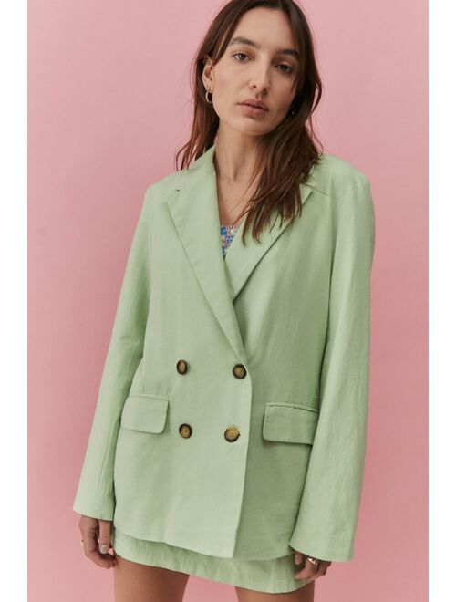Urban Outfitters UO Amie Linen Blazer