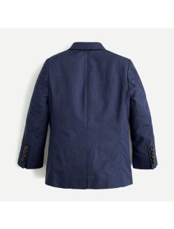 Boys' unstructured Ludlow suit jacket in cotton-linen