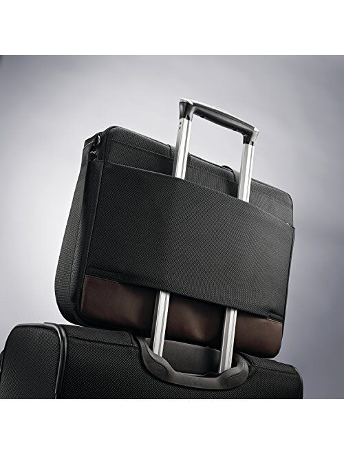Samsonite Kombi Slim Briefcase, Black/Brown, One Size