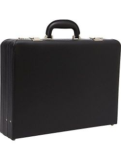 Heritage Travelware Vinyl Single Compartment 17.3” Laptop Case with Secure Combination Lock Briefcase, Black, One Size