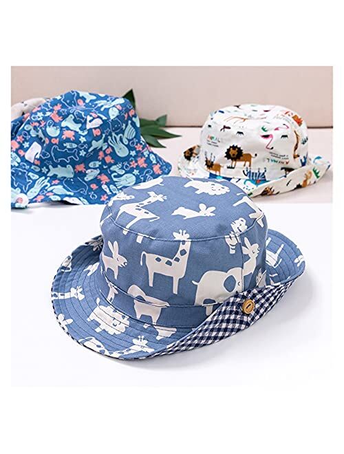 ZHEMAIDZ Sun hat Baby Boy Girl Hat Cap for Children Kids Toddlers Bucket Fishing Floppy Sun Hat Boys Girls Cartoon Fashion (Color : Style K, Size : M (1 3 Years))