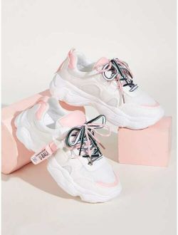 Lace-up Front Chunky Sole Sneakers