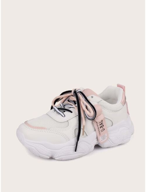 Shein Lace-up Front Chunky Sole Sneakers