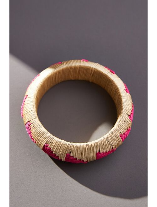 Anthropologie Woven Patterned Bangle Bracelet