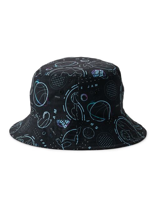 Women's Space Jam 2 Black & Blue All-Over Print Bucket Hat