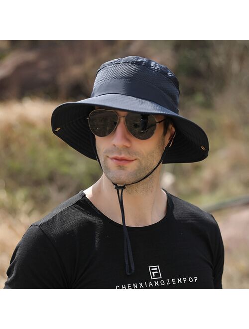 Buy Men's outdoor climbing summer fisherman hat fashion casual sun hat  men's beach fishing sun hat online