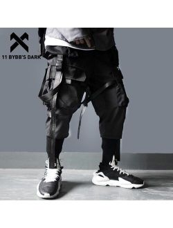 11 BYBB'S DARK Ribbons Multi Pockets Cargo Pants Men Harajuku Casual Track Trouser Hip Hop Streetwear Techwear Pants Joggers Men