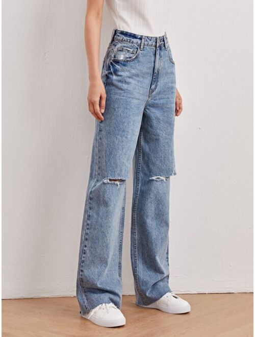 Shein High-Waisted Vintage Boyfriend Jeans