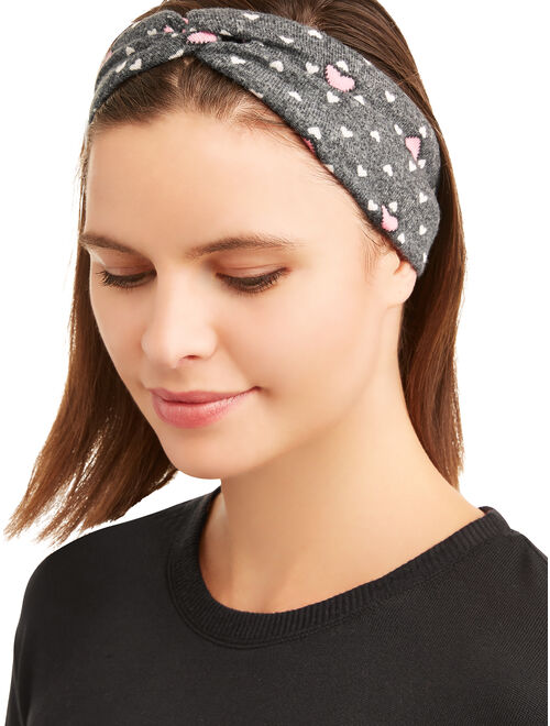 Secret Treasures Women's and Women's Plus Size 3-piece Giftable Sleepwear Set with Headband