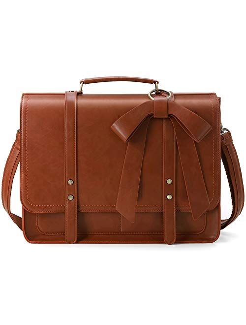 Buy ECOSUSI Women Briefcase PU Leather Laptop Bag College Satchel 