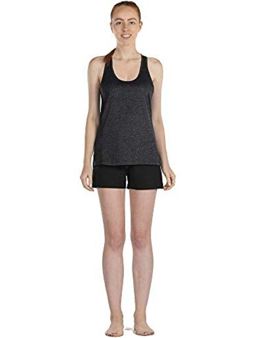 icyzone Workout Tank Tops with Built in Bra - Women's Racerback Athletic Yoga Tops, Running Exercise Gym Shirts