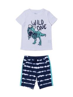 Little Boys Graphic T-shirt and Short Set, 2 Piece