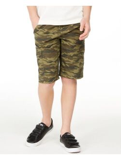 Big Boys Camouflage Canvas Cargo Shorts, Created for Macy's