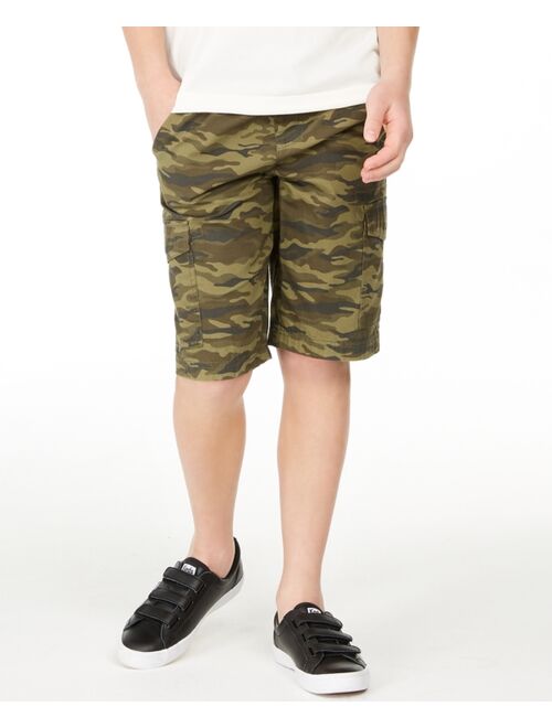 Epic Threads Big Boys Camouflage Canvas Cargo Shorts, Created for Macy's