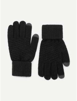 Men Plain Gloves
