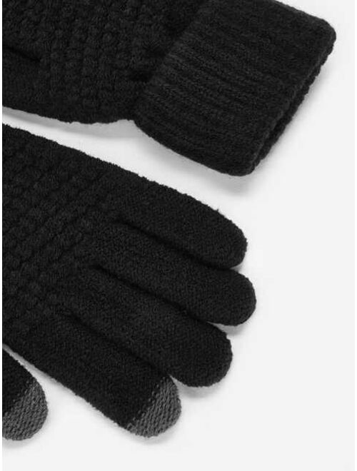 Shein Men Plain Gloves