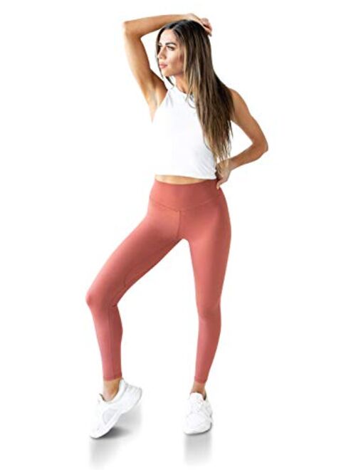 Kamo Fitness Ellyn Tank Top Crop Sports Bra for Women Soft Padded Built-in Bra Longline Yoga Running Workout