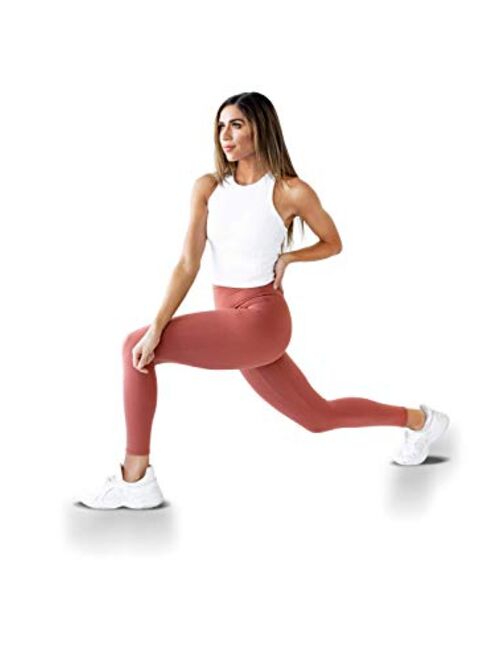 Kamo Fitness Ellyn Tank Top Crop Sports Bra for Women Soft Padded Built-in Bra Longline Yoga Running Workout