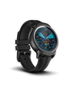 TicWatch E2 smartwatch with Built-in GPS 5ATM Waterproof 24h Heart Rate Monitoring Wear OS by Google Watch iOS and Android Compatible