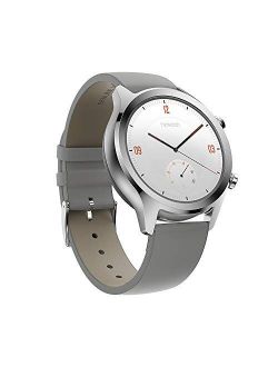 TicWatch C2 Smart Watch Classic Design Fashion smartwatch with All Day Heart Rate, GPS, NFC, Notifications and Alert, Compatible with Android and iOS (Platinum)
