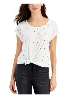 Style & Co Star Print Graphic Tee, Created for Macy's