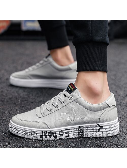 Fluttering Feathers Womens Flat Sports Leisure Fashion Canvas Sneakers Casual