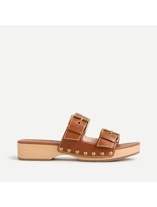 J.Crew Leather double buckle-strap sandals