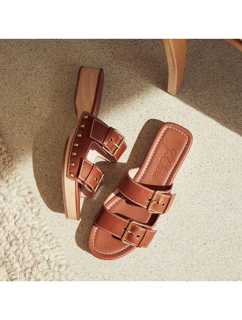 J.Crew Leather double buckle-strap sandals