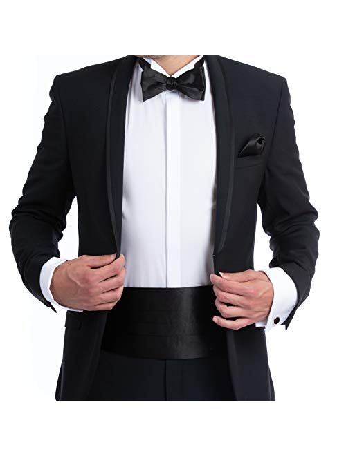 Buy NV HOLDERS: Men's Premium 100% Silk Cummerbund, Bow Tie 