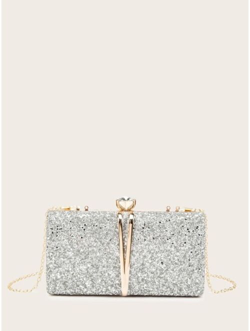 Shein Glitter Chain Clutch Bag