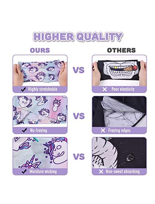 CIKIShield 6Pcs Children Adjustable Neck Gaiter Bandanas Kids Face Mask Scarf Balaclavas Wind UV Protection …