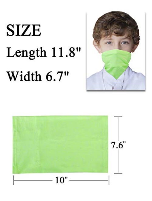Kids Face Cover Neck Gaiter for Cycling Hiking Fishing Sport Outdoor, Washable and Reusable