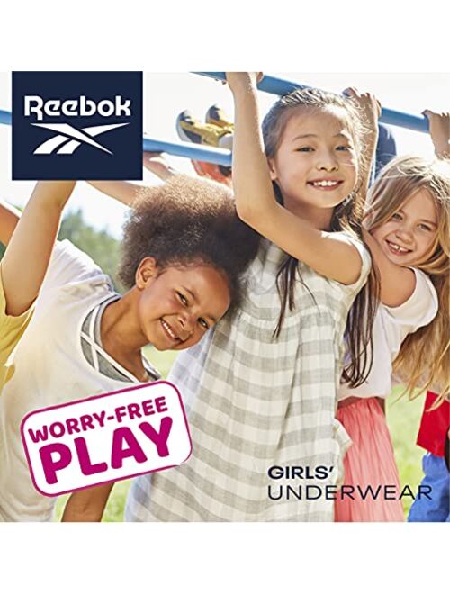 Reebok Girls’ Underwear – Seamless Boyshort Panties (4 Pack)