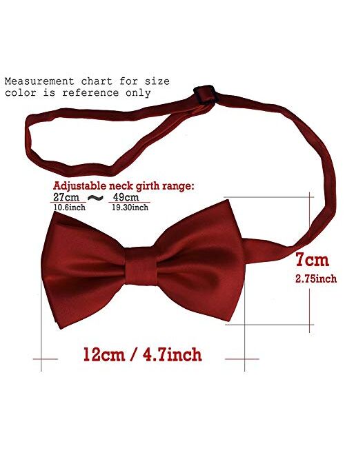 Cummerbund Bow Tie Pocket Square Handkerchief Set Salutto Formal Solid Color
