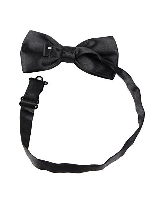 Keywin Men's Poly Satin Bow Tie & Pocket Square & Cummerbund Sets Tuxedo Prom Wedding