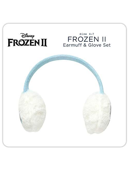 Disney Girls Frozen Elsa & Anna and Minnie Mouse Earmuff and Gloves Set