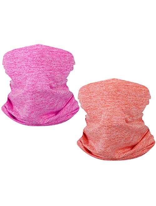Kids Summer Protection Face Cover, Bandana Neck Gaiter Balaclava for Girls Boys Children Gift, Mask Half Face,Reusable Breathable Washable Infinity Scarf Scarve for Hikin