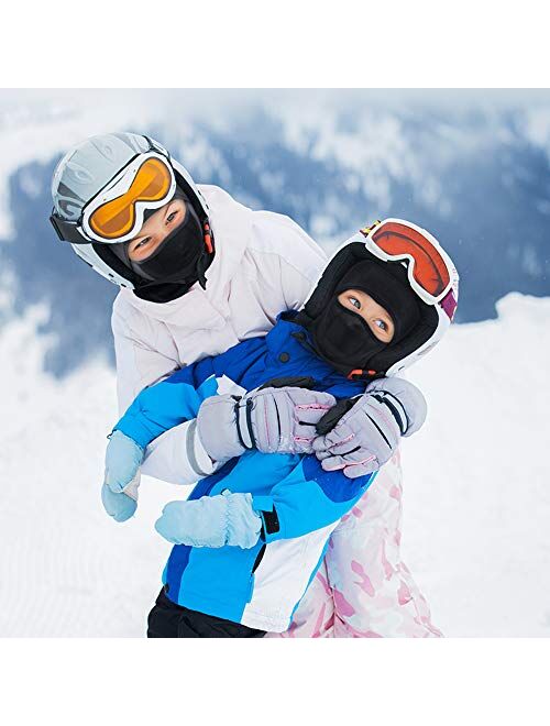 Breathable Kids Balaclava Ski Mask, Waterproof Face Mask for Boys Girls Youth