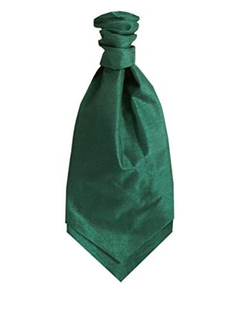 Dobell Racing Green Dupion Cravat (Pre-Tied & Hand Tied)