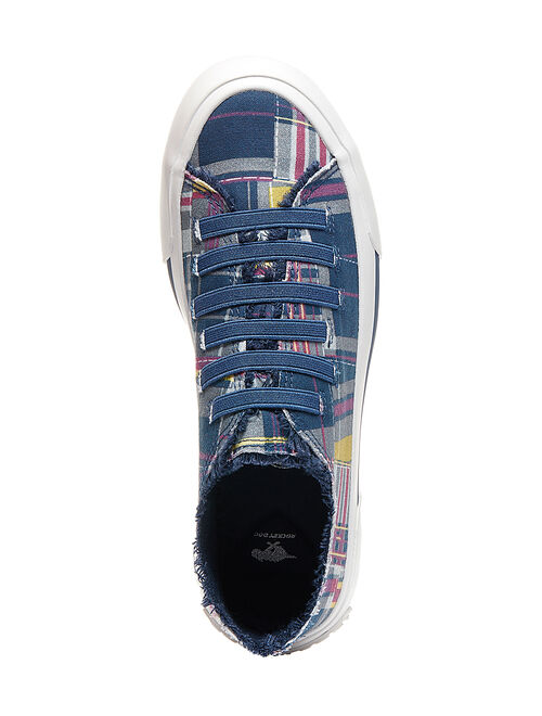 Rocket Dog Blue & Pink Patchwork Jokes Bridger Slip-on Sneaker - Women