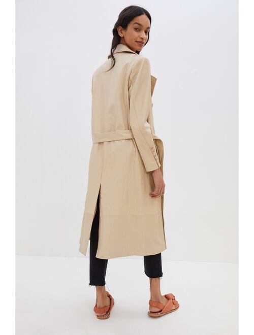 Lamarque Erma Leather Trench Coat